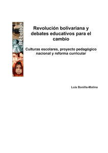 Revolución bolivariana y debates educativos para el