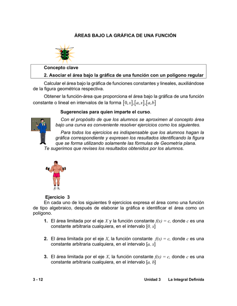 3 5 reas Bajo La Gr fica De Una Funci n