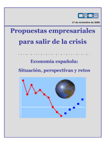 propuestas empresariales para salir de la crisis. economia