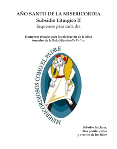 AÑO SANTO DE LA MISERICORDIA Subsidio Litúrgico II