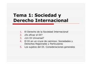 Tema 1: Sociedad y Derecho Internacional