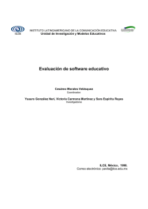 Evaluación de software educativo