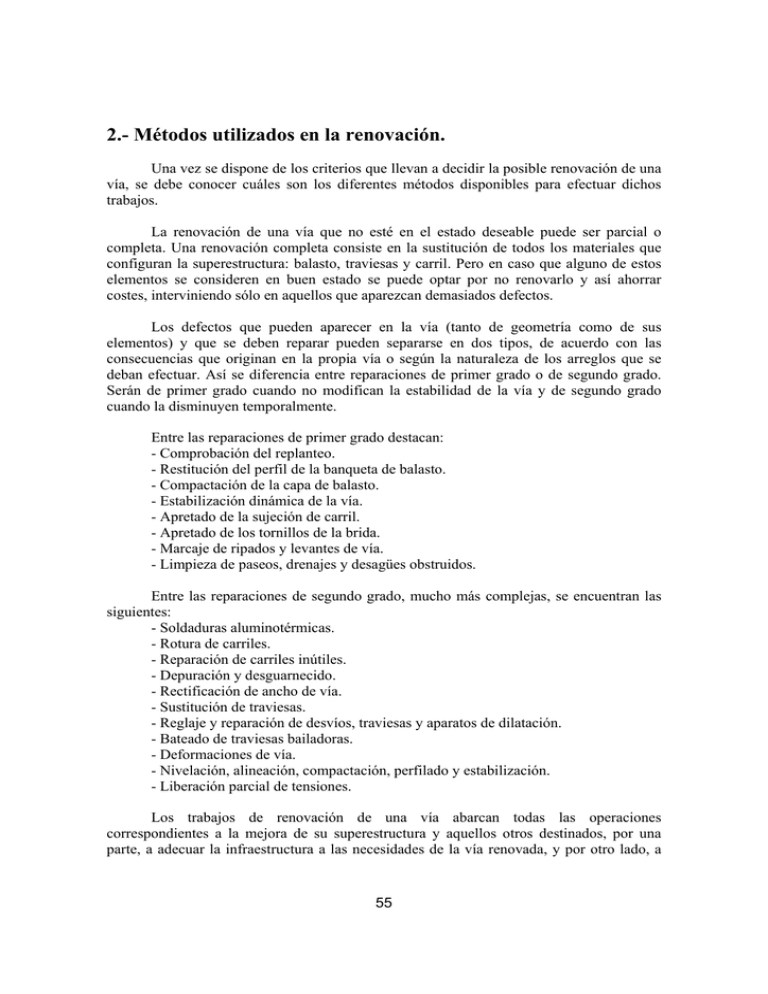 2 M todos Utilizados En La Renovaci n 