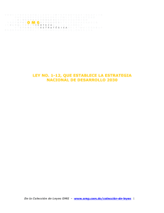 ley no. 1-12 que establece la estrategia nacional de desarrollo 2030