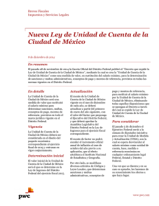 Nueva Ley de Unidad de Cuenta de la Ciudad de México