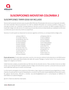 Terminos y Condiciones Suscripciones Movistar Colombia