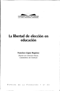 La libertad de elección en educación