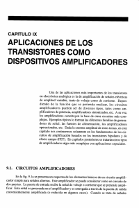 ix. aplicacion de los transistores como dispositivos amplificadores