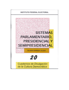 Cuaderno No. 20 Sistemas parlamentario, presidencial y