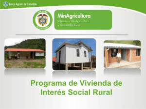 Programa de Vivienda de Interés Social Rural