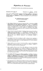 Page 1 3 ...” 3/e/ráé/zca. de 3anamá AUTORIDAD NACIONAL DE