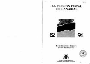 LA PRESIÓN FISCAL - Gobierno de Canarias
