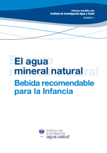 El agua mineral natural, bebida recomendable para la infancia