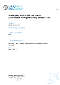 Morfología y medios digitales: nuevas posibilidades
