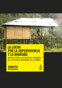 La lucha por la supervivencia y la dignidad. Abusos contra