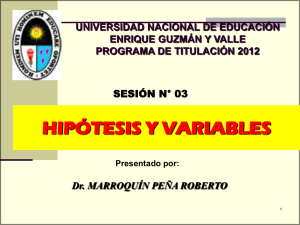 el proyecto educativo - Universidad Nacional de Educación Enrique