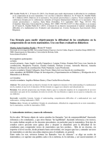 Una f&oacute;rmula para medir objetivamente la dificultad de los