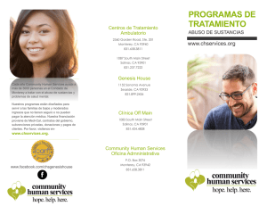 programas de tratamiento - Community Human Services