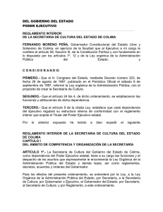 del gobierno del estado - Gobierno del Estado de Colima