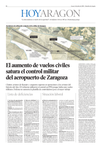 El aumento de vuelos civiles satura el control militar del aeropuerto