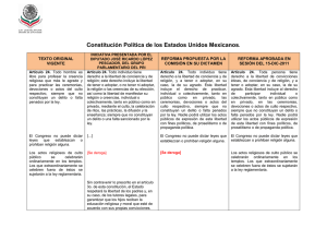 Constitución Política de los Estados Unidos Mexicanos.