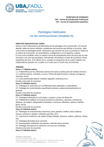 Patologías habituales en las construcciones (modulo II).