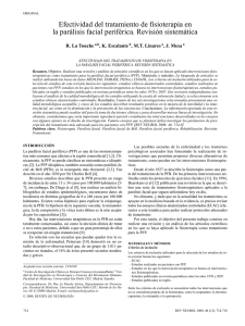 Efectividad del tratamiento de fisioterapia en la parálisis facial