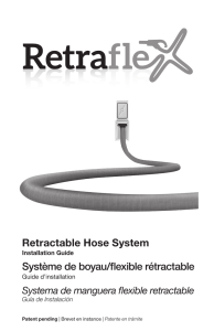 Retractable Hose System Système de boyau/flexible rétractable