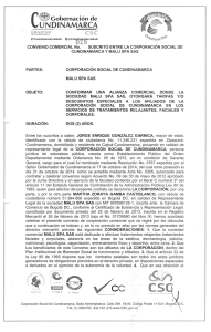 convenio 028 de 2015 - Corporación Social de Cundinamarca