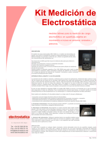 Ficha técnica. Sistema de medición de carga electrostatica
