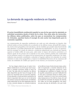 La demanda de segunda residencia en España