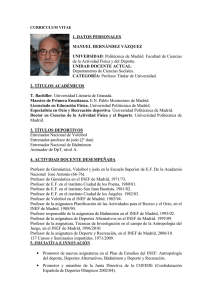 currículum Manuel Hernández Vázquez