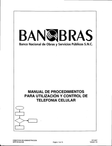 Manual de Procedimientos para Utilización y Control de Telefonía