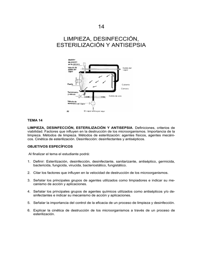 14 Limpieza, Desinfección, Esterilización Y Antisepsia