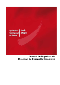 Manual de Organización Dirección de Desarrollo Económico