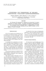 pulpotomia con formocresol en molares permanentes. evaluacion