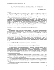 El futuro del sistema multilateral de comercio