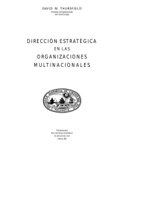 Dirección estratégica en las organizaciones multinacionales