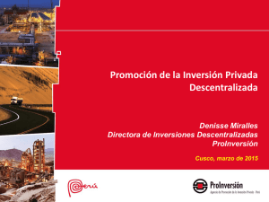 Diapositiva 1 - Agencia de promoción de la inversión privada