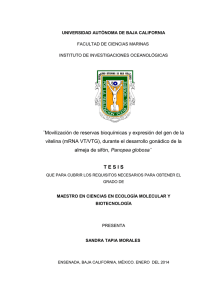 ¨Movilización de reservas bioquímicas y expresión del gen de la