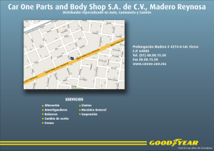 Car One Parts and Body Shop SA de CV, Madero