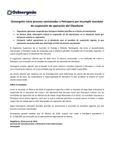 Osinergmin inicia proceso sancionador a Petroperú por incumplir