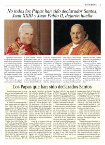 No todos los Papas han sido declarados Santos, Juan