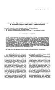 Acumulación y depuración de aldrin en la ostra Crassostrea