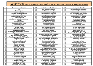 Lista de Murgas 2005