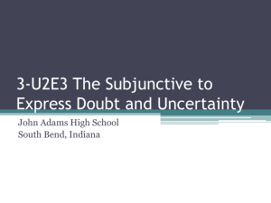 3-U2E3 Subjunctive with Doubt