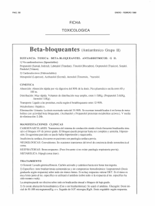 Beta-bloqueantes (Antiarrítmico Grupo II)