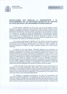 Instrucciones de la Subdirección General de Cooperación