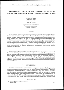 transferencia de calor por conveccion laminar y radiacion de gases