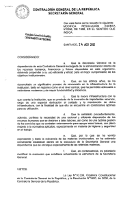 CONTRALORÍA GENERAL DE LA REPÚBLICA SECRETARIA